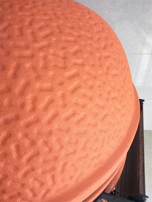 Ronde Sinaasappel Verglaasde BARBECUE 54.6cm de Ceramische Grill van Kamado