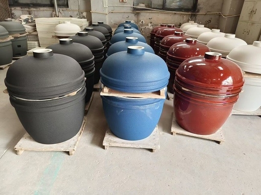 Blauwe bubbel, geglazuurde houtskool, Kamado Grill, 27 inch BBQ