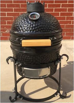 De zwarte Grill van Kamado van de Houtskoolbarbecue Mini 31.8cm Ceramische