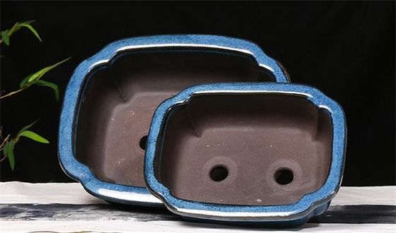 Hand Verglaasde Bonsai 24cmx19cmx8cm Ceramische Binnenpotten
